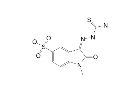 1-METHYL-5-SULFOISATIN-BETA-THIOSEMICARBAZONE;(LE-CONFORMATION)