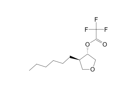 TRANS-3-TRIFLUOROACETOXY-4-HEXYLTETRAHYDROFURAN