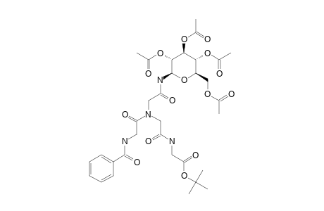 TERT.-BUTYL_N-BENZOYLGLYCYL-N-[2-OXO-2-[2,3,4,6-TETRA-O-ACETYL-BETA-D-GLUCOPYRANOSYL)-AMINO]-ETHYL]-GLYCYLGLYCINATE;MINOR_ISOMER