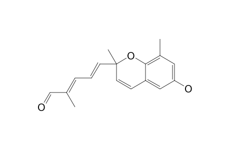 SARGASAL-II;(1E,3E)-2-(4-FORMYL-1,3-PENTADIENYL)-2,8-DIMETHYL-2H-CHROMEN-6-OL