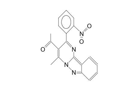 3-Acetyl-4-methyl-2-(nitrophenyl)-pyrimido[1,2-B]indazol