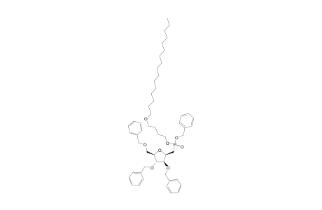 1-[BENZYL-(BUTYL-4'-O-HEXADECYL)]-3,4,6-TRI-O-BENZYL-2,5-ANHYDRO-D-GLUCITYL-PHOSPHONATE