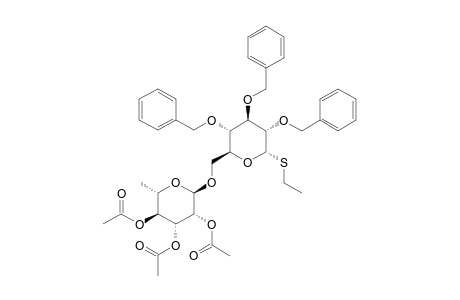 ETHYL-2,3,4-TRI-O-BENZYL-6-O-(2,3,4-TRI-O-ACETYL-ALPHA-L-RHAMNOPYRANOSYL)-1-THIO-ALPHA-D-GLUCOPYRANOSIDE