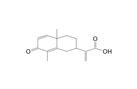 4,10-DIMETHYL-7-(1'-HYDROXYCARBONYLVINYL)-BICYCLO-[4.4.0]-DECADI-1,4-EN-3-ONE