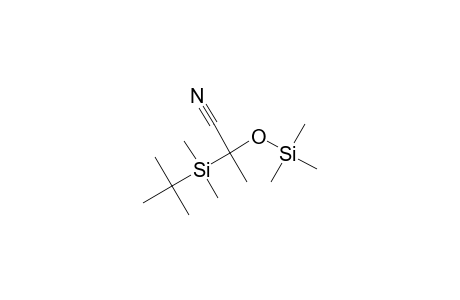 2-(TERT.-BUTYLDIMETHYLSILOXY)-2-(TRIMETHYLSILYL)-PROPANENITRILE