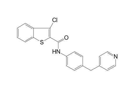 3-Chloro-N-[4-(4-pyridinylmethyl)phenyl]-1-benzothiophene-2-carboxamide