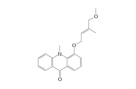 4-(4'-METHOXY-3'-METHYL-2'-BUTENYLOXY)-10-METHYLACRIDIN-9(10H)-ONE