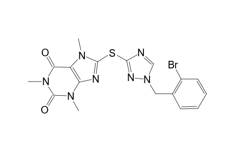 8-[[1-(2-bromobenzyl)-1,2,4-triazol-3-yl]thio]-1,3,7-trimethyl-xanthine