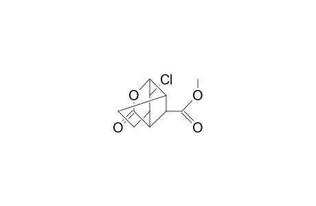 Methyl-(2sr, 7RS)-2-chloro-4-oxa-5-oxotricyclo-[4.4.0.0(3,8)]-decan-7-carboxylate