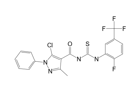 1-[2-FLUORO-5-(TRIFLUOROMETHYL)-PHENYL]-3-(5-CHLORO-3-METHYL-1-PHENYL-1H-PYRAZOLE-4-CARBONYL)-THIOUREA