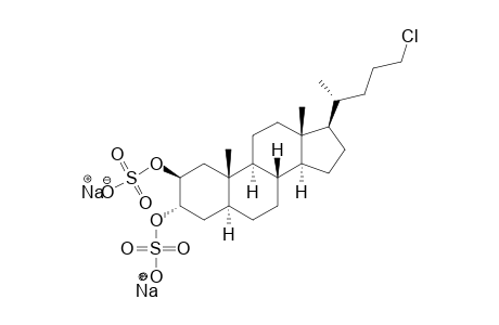 CHALINULASTEROL;SODIUM-24-CHLORO-5-ALPHA-CHOLANE-2-BETA,3-ALPHA-DIYL-2,3-DISULFATE