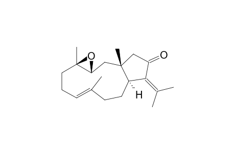 CLAENONE;3-(R),4-(R)-EPOXY-13-KETO-1-(R),11-(S)-DOLABELL-7-(E),12-(18)-DIENE