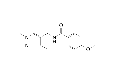 N-[(1,3-dimethyl-1H-pyrazol-4-yl)methyl]-4-methoxybenzamide