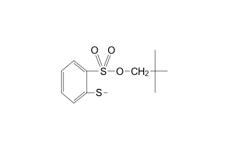 o-(methylthio)benzenesulfonic acid, neopentyl ester