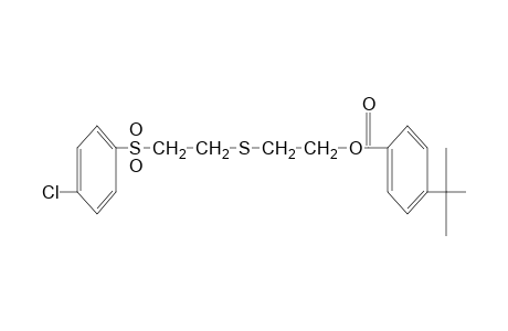 2-{{2-[(p-chlorophenyl)sulfonyl]ethyl}thio}ethanol, p-tert-butylbenzoate