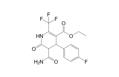 Ethyl 5-carbomoyl-4-(p-fluorophenyl)-6-oxo-2-trifluoromethyl-1,4,5,6-tetrahydropyridine-3-carboxylate