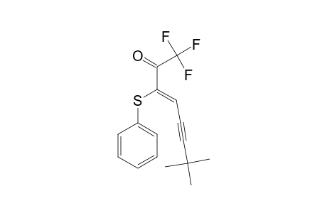 (Z)-1,1,1-TRIFLUORO-7,7-DIMETHYL-3-(PHENYLTHIO)-OCT-3-EN-5-YN-2-ONE