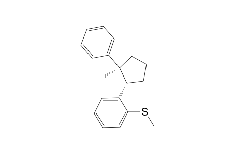 rel(1S,2S)-1-Methyl-2(2-methylthio-phenyl)-1-phenylcyclopentane