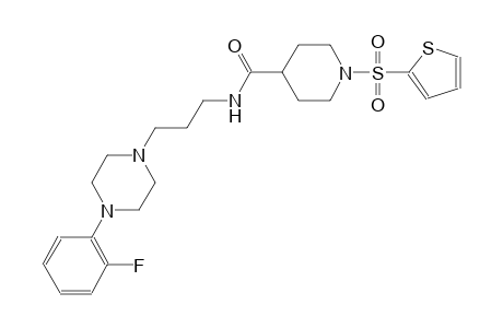 N-{3-[4-(2-fluorophenyl)-1-piperazinyl]propyl}-1-(2-thienylsulfonyl)-4-piperidinecarboxamide