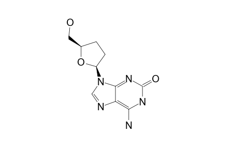 6-AMINO-9-(2,3-DIDEOXY-BETA-D-GLYCERO-PENTOFURANOSYL)-1,9-DIHYDRO-2H-PURIN-2-ONE;2',3'-DIDEOXYISOGUANOSINE