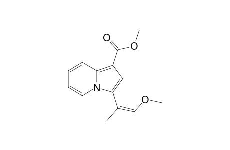 (Z)-1-(Methoxycarbonyl)-3-(.alpha.-methyl-.beta.-methoxy)vinylindolizine