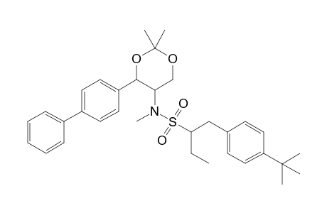 N-[4-[(1,1'-Biphenyl-4-yl)-2',2'-dimethyl-1',3'-dioxan-5'-yl]-4-(t-butyl)-.alpha.-ethyl-N-methylbenzene-ethanesulfonamide