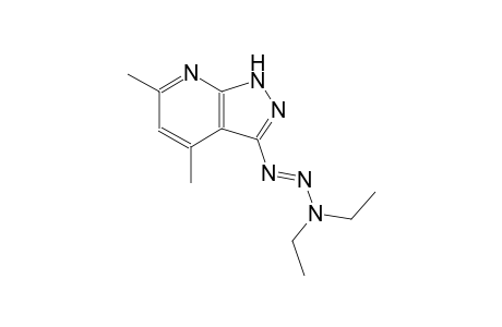 1H-pyrazolo[3,4-b]pyridine, 3-[(1E)-3,3-diethyl-1-triazenyl]-4,6-dimethyl-