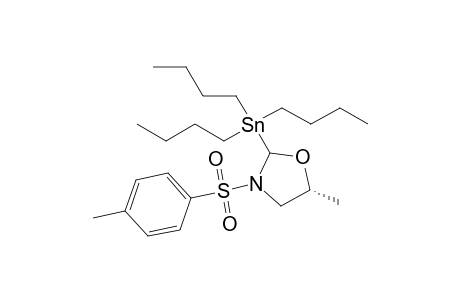 Tributyl-[(2S,5R)-5-methyl-3-(4-methylphenyl)sulfonyl-1,3-oxazolidin-2-yl]stannane