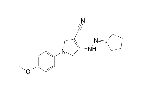 1-(p-Methoxyphenyl)-4-[2'-(cyclopentylidene)hydrazinyl]-2,5-dihydro-1H-pyrrole-3-carbonitrile