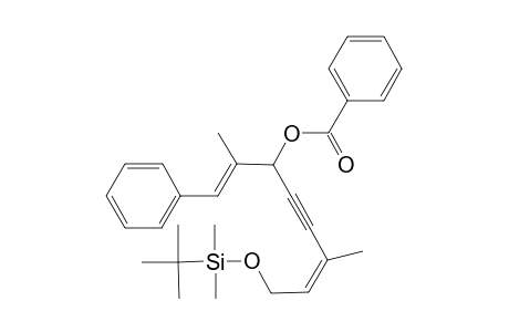 (4Z,1'E)-6-[(TERT.-BUTYLDIMETHYLSILYL)-OXY]-4-METHYL-1-[2-PHENYL-1-METHYL-ETH-1-EN-1-YL)]-HEX-4-EN-2-YNYL-BENZOATE