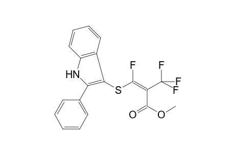 3-Fluoro-3-(2-phenyl-1H-indol-3-ylsulfanyl)-2-trifluoromethyl-acrylic acid methyl ester