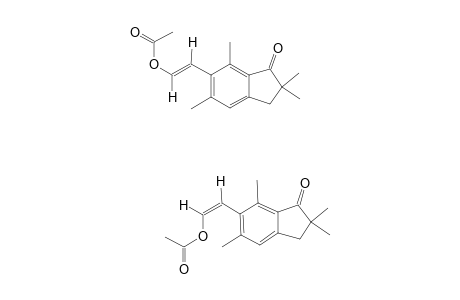 (E,Z)-6-(2'-ACETOXYETHENYL)-2,2,5,7-TETRAMETHYLINDAN-1-ONE