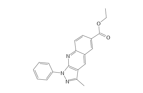 3-METHYL-1-PHENYL-1H-PYRAZOLO[3,4-b]QUINOLINE-6-CARBOXYLIC ACID, ETHYL ESTER