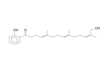 (4E,8E,12Z)-13-HYDROXYMETHYLENE-1-(2-HYDROXYPHENYL)-5,9-DIMETHYL-4,8,12-TETRADECATRIEN-1-ONE