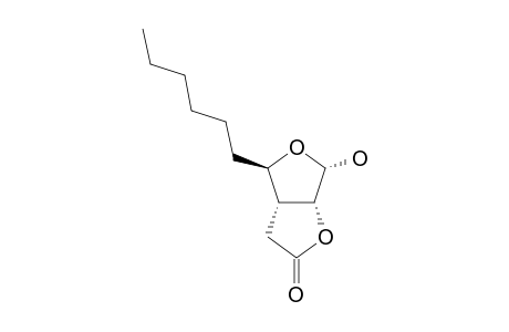 (1R,5R,6R,8S)-8-HYDROXY-6-HEXYL-2,7-DIOXA-BICYCLO-[3.3.0]-OCTAN-3-ONE;MINOR-EPIMER