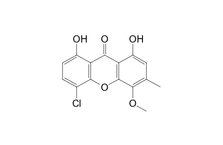 5-CHLORO-1,8-DIHYDROXY-4-METHOXY-3-METHYL-9H-XANTHEN-9-ONE;2-DECHLOROTHIOMELIN