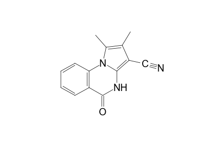 4,5-dihydro-1,2-dimethyl-5-oxopyrrolo[1,2-a]quinazoline-3-carbonitrile