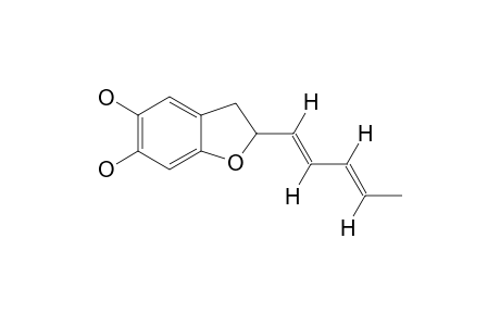 5,6-DIHYDROXY-2,3-DIHYDRO-2-[(1'(E),3'(E)-PENTADIENYL]-BENZOFURAN