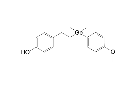 4-{2-[(4-Methoxyphenyl)dimethylgermyl]ethyl}phenol