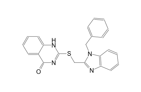 2-{[(1-benzyl-1H-benzimidazol-2-yl)methyl]sulfanyl}-4(1H)-quinazolinone