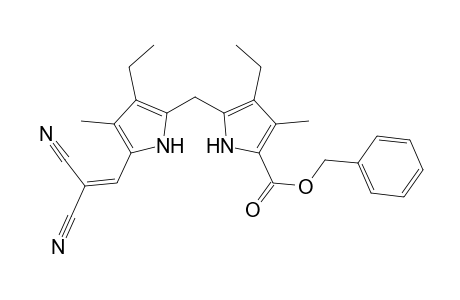 (phenylmethyl) 5-[[5-(2,2-dicyanoethenyl)-3-ethyl-4-methyl-1H-pyrrol-2-yl]methyl]-4-ethyl-3-methyl-1H-pyrrole-2-carboxylate