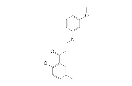 1-(2'-HYDROXY-5'-METHYLPHENYL)-3-(3'-METHOXYPHENYLAMINO)-PROPAN-1-ONE