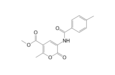 6-METHYL-2-OXO-3-(p-TOLUAMIDO)-2H-PYRAN-5-CARBOXYLIC ACID, METHYL ESTER