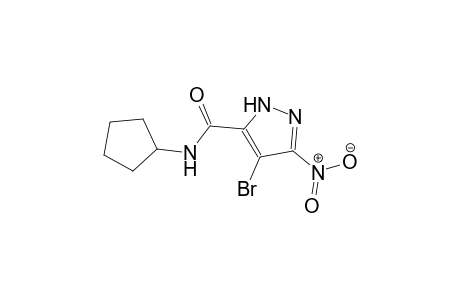 4-bromo-N-cyclopentyl-3-nitro-1H-pyrazole-5-carboxamide