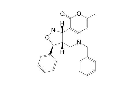 (3R*,3AR*,9BR*)-5-BENZYL-7-METHYL-3-PHENYL-3,3A,4,5,9,9B-HEXAHYDRO-1H-ISOXAZOLO-[3,4-D]-PYRANO-[4,3-B]-PYRIDIN-9-ONE