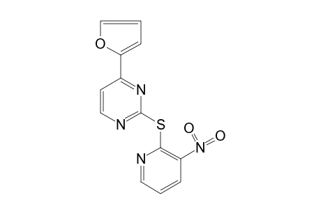 4-(2-furyl)-2-[(3-nitro-2-pyridyl)thio]pyrimidine