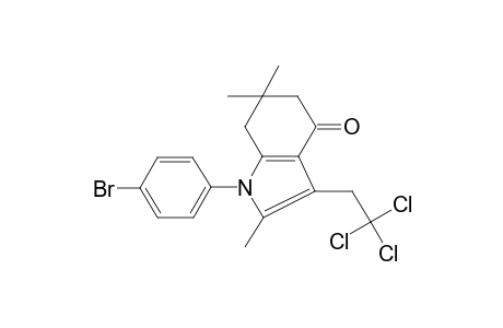 1-(4-Bromophenyl)-2,6,6-trimethyl-3-(2,2,2-trichloroethyl)-1,5,6,7-tetrahydro-4H-indol-4-one