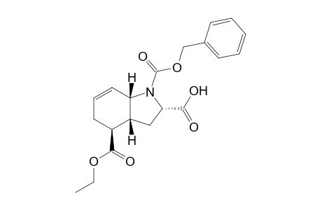 (2S,3aR,4S,7aS)-1-(Benzyloxycarbonyl)-4-(ethoxycarbonyl)-2,3,3a,4,5,7a-hexahydro-1H-indole-2-carboxylic acid