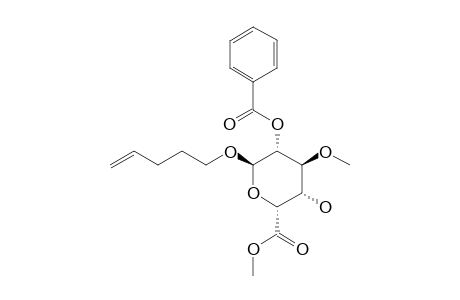 METHYL-1-O-(4-PENTENYL)-2-O-BENZOYL-3-O-METHYL-ALPHA-L-IDOPYRANOSYLURONATE