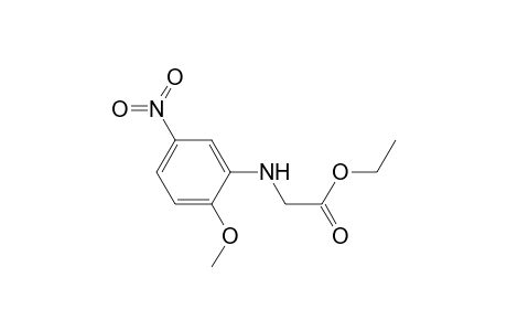 2-(2-Methoxy-5-nitro-anilino)acetic acid ethyl ester